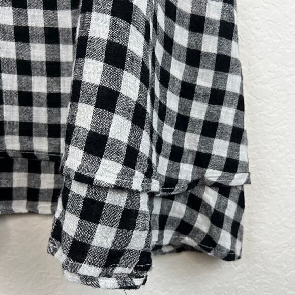 Rails x REVOLVE Linen Blend Dress Size Medium August Gingham Checked Print - Picture 4 of 8